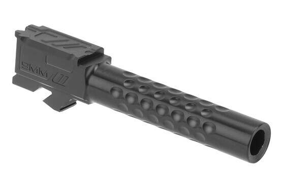 Zev Technologies Glock 19 optimized match barrel gen 1-5 features a black DLC finish